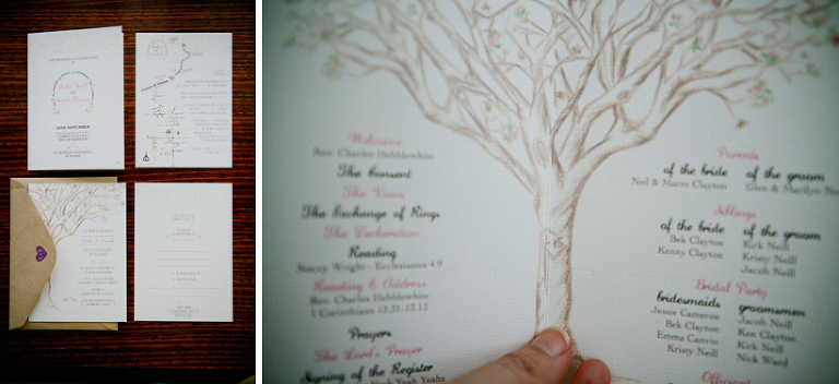 vintage wedding invitation