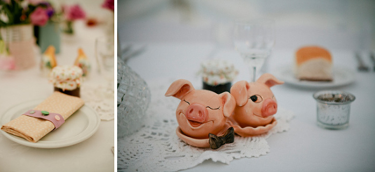 country wedding reception