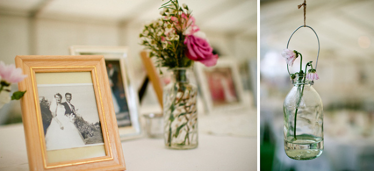 modern vintage wedding reception