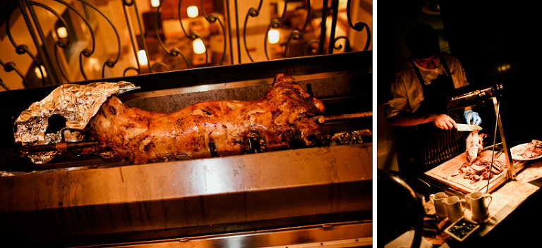 wedding reception buffet