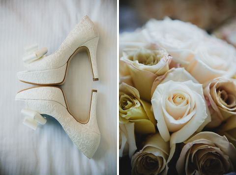 wedding shoes details
